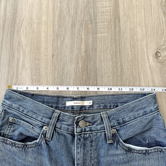 Levi's '94 Baggy Jeans Distressed Medium Wash Women's Size 27 - Picture 4 of 7